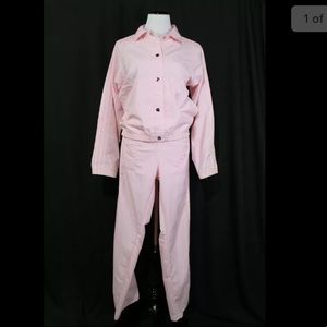 Baby Pink Adidas Track Suit